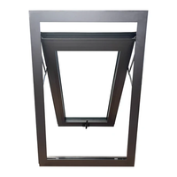 Fenêtre en aluminium AS2047 à double vitrage, à ouverture fixe, à battant supérieur, à auvent, coulissante, à battant français, à casement, en métal, pour la vente en gros