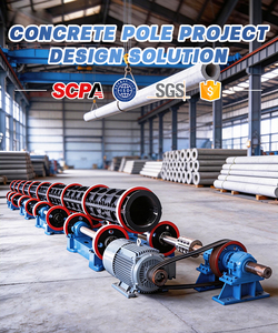 Machine de fabrication de poteaux électriques en béton précontraint moule de poteaux en béton préfabriqué usine de fabrication de poteaux en béton - Product Image 1