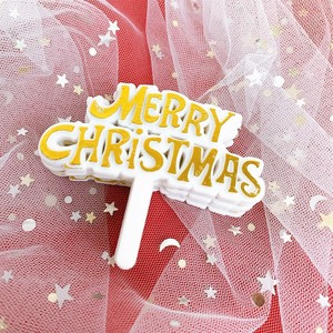 Honey And Sweetness Christmas <b>Cake</b> Toppers Acrylic Wreaths And Reindeer Decorations For Holiday Party <b>Cake</b> <b>Decorating</b> <b>Supplies</b> - Product Image 5