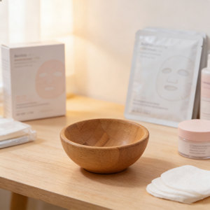 Layanan Ukuran & Branding Khusus Mangkuk Rias Bambu Mangkuk Kosmetik Dengan Set Spatula Pipih - Product Image 5