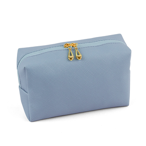 Portable femmes <span class=keywords><strong>en</strong></span> <span class=keywords><strong>cuir</strong></span> PU pour trousse de toilette mode maquillage brosse organisateur <span class=keywords><strong>pochette</strong></span> avec fermeture à glissière sacs de voyage pour les filles - Product Image 3