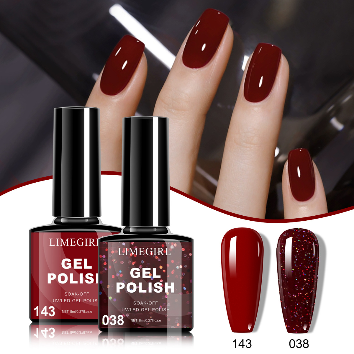 Traje rojo de 2 piezas