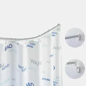 Gösterisi perde askısı/sıcak yeni ürünler duvara monte kavisli banyo duş perdesi çubuk