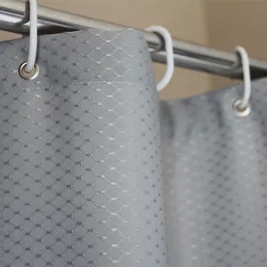 Hotel Quality Waffle Weave Shower curtain Mildew Free Water Resistant Bathroom Curtain custom shower curtain 72x72inch