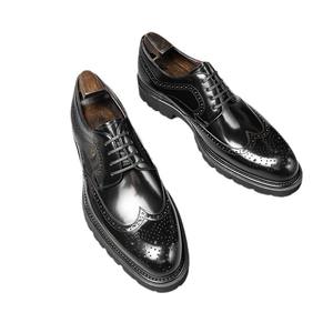 รองเท้าหนังผู้ชายทรงกลมหัวมน รุ่นใหม่ขายดีประจำฤดูใบไม้ผลิปี 2026 แฟชั่นหรูหรา สไตล์ลำลอง ไซส์ใหญ่ - Product Image 5