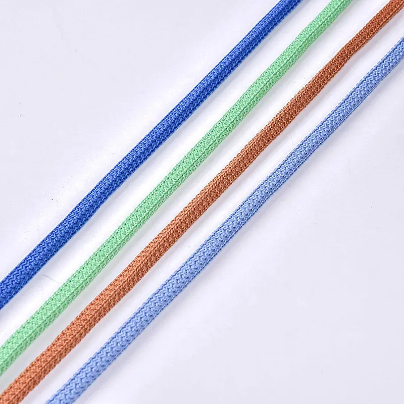 whosale in stock recycled solid color braided rope poly cord