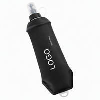 Bouteille souple pliable JUNVOY OEM/ODM en TPU pour course à pied, 150ml/250ml/500ml, gourde de sport pliable, bouteille de gel énergétique sans BPA