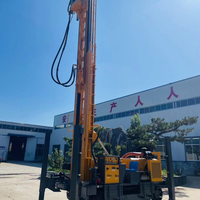 Foreuse rotative portable haute efficacité pour puits d'eau, 200m, 300mm de diamètre, pour l'exploration de puits d'eau