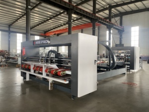 Karton katlama yapıştırma makinesi otomatik oluklu karton Pizza kutu katlayıcı-yapıştırıcı makinesi - Product Image 6