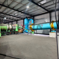 Équipement multifonctionnel de carbonisation et de séchage continu des coques de riz à tambour rotatif, ligne de production de charbon de bois tout-en-un