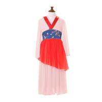 Jupe à étages en tissu confortable de haute qualité, style élégant, costume chinois Hanfu pour filles pour les événements festifs