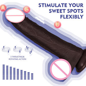 Dildo Pengisian Daya Langsung USB Realistis Penis Besar Teleskopik Ayun Penis Raksasa Vibrator Mainan Seks Dildo Vibrator Untuk Wanita <span class=keywords><strong>Sextoy</strong></span> - Product Image 3