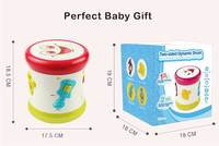 Kids Music Instrument Educational Learning Two-Sided Dynamic Musical Drum Baby Toys with Lights & Sound