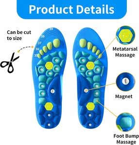 <span class=keywords><strong>Solette</strong></span> Magnetiche <span class=keywords><strong>per</strong></span> Scarpe con Supporto Arco Plantare <span class=keywords><strong>per</strong></span> Uomo e Donna, in Materiale EVA, <span class=keywords><strong>Solette</strong></span> in Gel <span class=keywords><strong>Ortopediche</strong></span> <span class=keywords><strong>per</strong></span> Agopressione, Alleviano la Fatica - Product Image 5