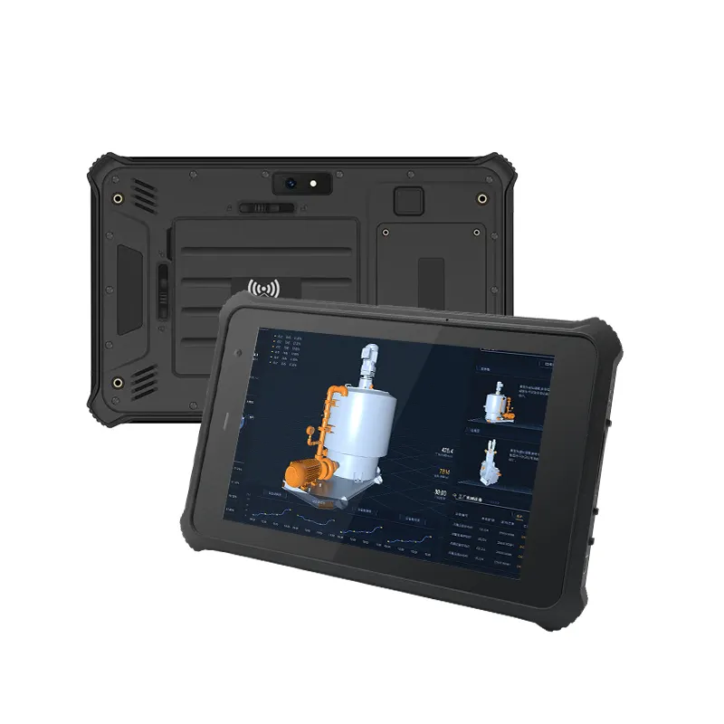 Sağlam tablet pc 8 inç el tablet IP67 su geçirmez win 10 kapasitif dokunmatik ekran endüstriyel sağlam pc