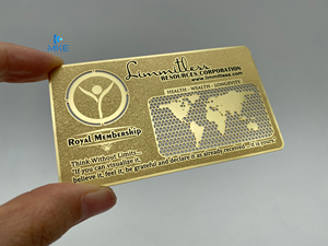 Lazer gravür için buzlu kabartmalı metal kartvizitler metal - Product Image 3