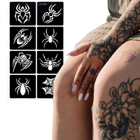 Autocollant de tatouage au henné temporaire, écologique, blanc, sexy et tendance, motif ajouré sculpté pour le corps et les bras, en promotion