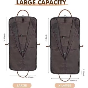 Échantillon gratuit – Sac de transport pliable en gros avec bandoulière pour costume homme – Housse de costume suspendue – Sac de costume - Product Image 6