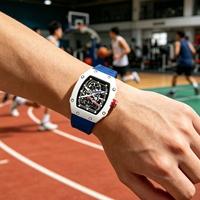 Montre sport à quartz pour homme Tonneau