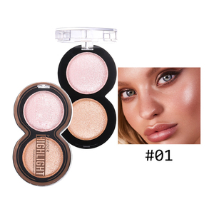 Bán buôn 2 Shades ép bột Palette <span class=keywords><strong>Highlighter</strong></span> và đường viền Palette cho da sáng không dễ dàng để phai blendable - Product Image 6