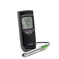 HANNA HI99131 Meter PH/MV/Suhu Portabel 3-in-1 Layar LCD Akurasi pH 0.01 Konstruksi Plastik OEM/ODM Garansi 2 Tahun
