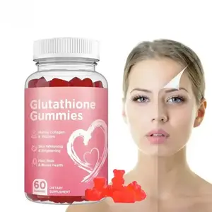 Nhãn hiệu riêng Hot Bán thuộc da Gummies tất cả các collagen tự nhiên làm trắng da Gummies giảm làm trắng da Collagen