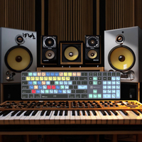 Clavier de raccourcis pour l'édition audio professionnelle pour Cubase & Nuendo pour Mac, clavier sans fil Bluetooth rétroéclairé