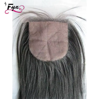 Closure en dentelle de cheveux humains vierges naturels en gros, 100% non traités, bruts, doux et soyeux, de 12 à 24 pouces pour femmes