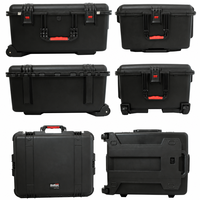 Valise rigide de transport en gros pour usine, étanche IP67, antichoc, pour équipement audio DJ, rangement de microphones avec mousse personnalisée et roues