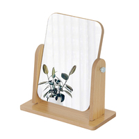 Table console en bois personnalisable encadrée miroir rectangulaire décoratif hôtel maison décoration murale salon maquillage cosmétique utilisation