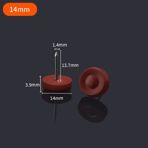 Deslizamientos ajustables Protector de muebles de nylon Deslizamiento rojo de plástico fácil de mover para Sillas - Product Image 2