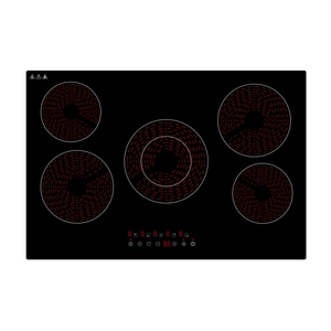 Công suất cao <span class=keywords><strong>5</strong></span> <span class=keywords><strong>Burner</strong></span> hồng ngoại nồi <span class=keywords><strong>5</strong></span> khu vực nấu ăn gốm HOB Bếp hồng ngoại đung 8200W - Product Image 1