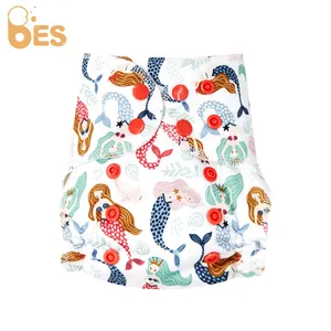BES new born reusable washable baby panty bamboo diaper cloth night diapers nappies for babies