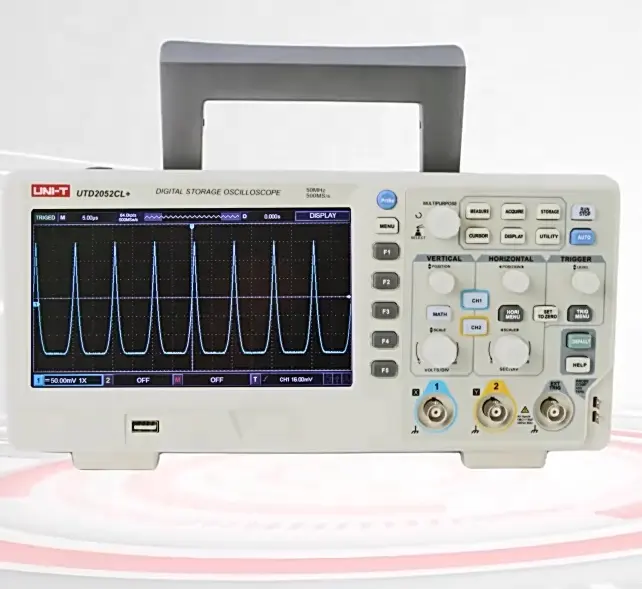 50MHz הדיגיטלי אוסצילוסקופ 2 ערוץ זול אוסצילוסקופ UNI-T UTD2052CL +