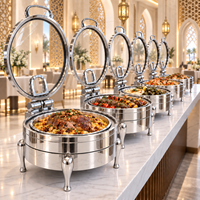 Fournitures de traiteur XINGPAI chauffe-plat rond buffet chauffe-plats électriques buffet chauffe-plats pour restaurant hôtel