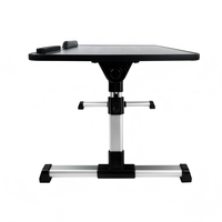 Table portable réglable moderne en aluminium pour ordinateur portable, bureau à domicile, avec surface en MDF pour lit