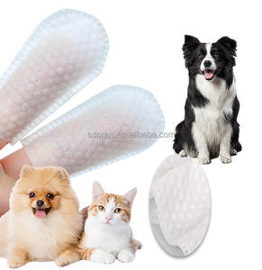 Nieuw Materiaal Wegwerpbare Vingerbedjes Voor Het Reinigen Van Tanden Van Huisdieren, Niet-Geweven Stoffen Voor Het Oraal Poetsen Van Huisdierbenodigdheden, Vingerbedjes - Product Image 6