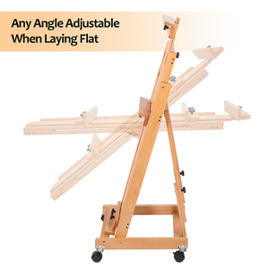 Cavalletto artistico e da disegno LISI Studio H-Frame inclinabile e regolabile in legno di faggio, mobile, grande, <span class=keywords><strong>con</strong></span> opzione logo personalizzato, per adulti e artisti - Product Image 4