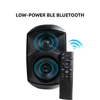 Altavoz Amplificado Inalámbrico de Pared de Alta Potencia 20-40W 2.0 Canales con Control Remoto para Cine en Casa, Fiestas, Salas de Estar/Comedor