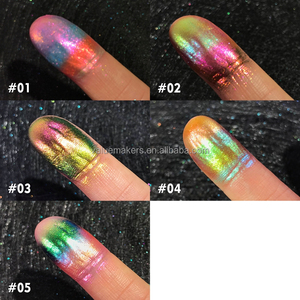 Chất lượng cao multichrome Ép Bóng mắt 5 trong 1 màu sắc chuyển dịch kim loại sang trọng tùy chỉnh cá nhân cầu vồng Eyeshadow - Product Image 5