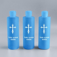 Bouteille d'eau bénite personnalisée vide 4oz 8oz catholique chrétien Jésus croix motif exorcisme Halidom 30ml pour voyage