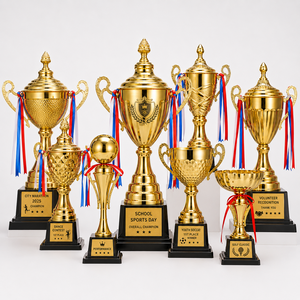 Trofeos de Aleación de Zinc de Alta Calidad, Premios Decorativos de Metal para Competiciones Escolares, Eventos Deportivos y Recuerdos de Honor - Product Image 1