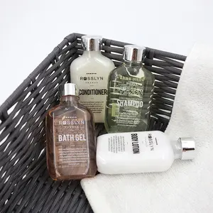 Luxury travel cosmetics 45ml shampoo hotel amenities set shower gel