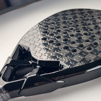 Expédition rapide dans le monde entier, logo personnalisé, raquette de padel en fibre de verre à module élevé, forme de larme, finition mate, design exclusif