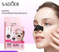 Bâtonnets Nettoyants au Charbon de Bambou Format Voyage pour Hommes et Femmes – Éliminateur de Points Noirs et Acné – Bandes Purifiantes pour le Visage B1