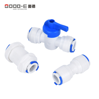 Raccords de tuyau à pousser pour filtre RO 1/4 po, coudes à connexion rapide, connecteurs mâles à filetage externe pour purificateur d'eau de machines agricoles