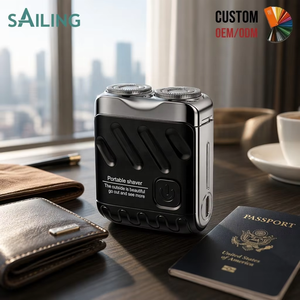 Afeitadora eléctrica portátil SR9-1003-2SAILING para hombres, carga USB-C, maquinilla de <span class=keywords><strong>afeitar</strong></span> rotativa dual, máquina de <span class=keywords><strong>afeitar</strong></span> inalámbrica compacta de viaje. - Product Image 1