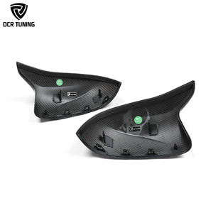 Cubierta de espejo lateral de ala de fibra de carbono seco forjado <span class=keywords><strong>F95</strong></span> para BMW X3M F97 X4M F98 X5M X6M X96 X7M carcasa de carbono Real con Clip - Product Image 3