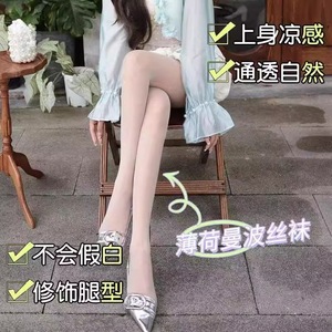 Mint Mambo Skin Tone Pantyhose 0D Sheer Ultra Thin Women Summer Spring Autumn Solid Color Polyester Fiber - Product Image 2