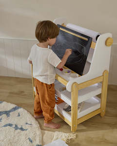 Mesa de Dibujo Montessori para Niños, Mesa Infantil para Aprender a Dibujar y Trabajar con Papel, Fomenta la Educación - Product Image 3